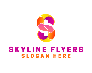 Colorful Business Letter S logo design