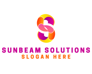 Colorful Business Letter S logo design