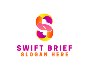 Colorful Business Letter S logo design