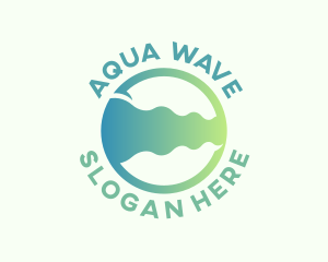 Gradient Aqua Waves logo