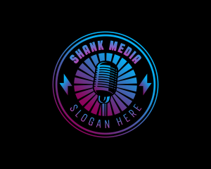 Media Radio Broadcaster logo design