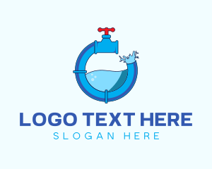 Water Faucet Plumbing logo