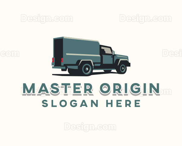 Logistics Delivery Truck Logo