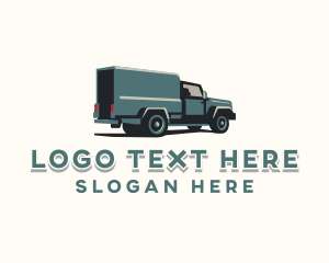 Logistics Delivery Truck  logo