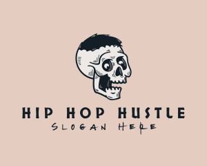 Skate Streetwear Skull logo design