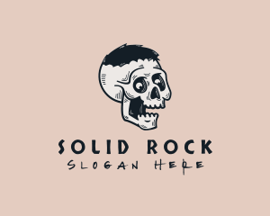 Skate Streetwear Skull logo design