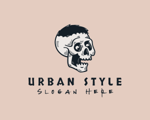 Skate Streetwear Skull logo