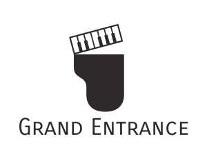 Grand Piano Music logo design