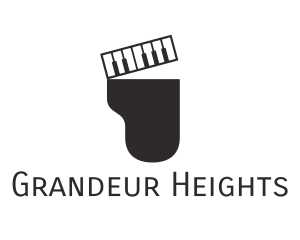 Grand Piano Music logo design