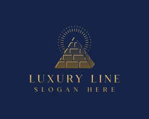 Luxury Pyramid Landmark logo design