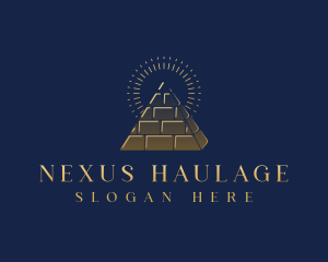 Luxury Pyramid Landmark logo design