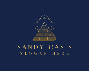 Luxury Pyramid Landmark logo design