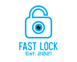 Eye Security Lock  logo design