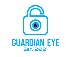 Eye Security Lock  logo design