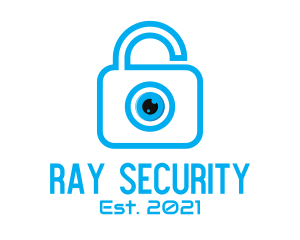 Eye Security Lock  logo design