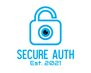 Eye Security Lock  logo design