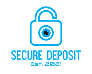 Eye Security Lock  logo design