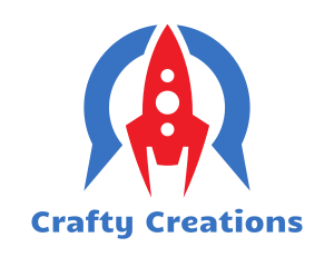 Space Rocket Aviation logo design