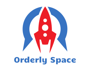 Space Rocket Aviation logo design