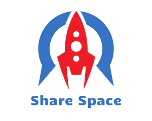 Space Rocket Aviation logo design