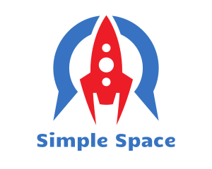 Space Rocket Aviation logo design