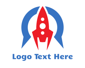 E Sports - Space Rocket Aviation logo design