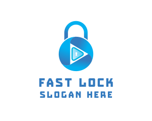 Security Lock Keyhole logo design