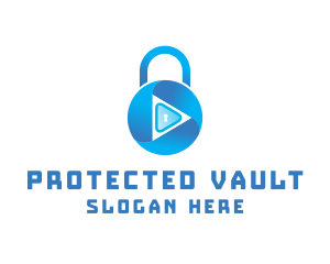 Security Lock Keyhole logo design