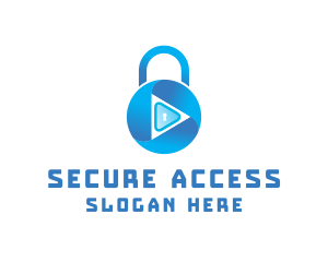 Security Lock Keyhole logo design