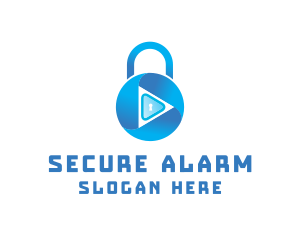 Security Lock Keyhole logo design