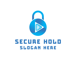 Security Lock Keyhole logo design