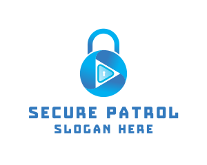 Security Lock Keyhole logo design