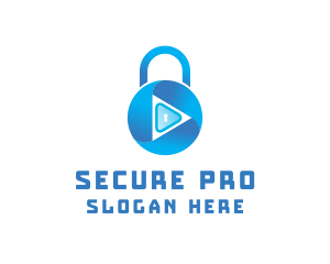 Security Lock Keyhole logo design