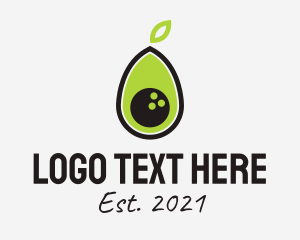 Bowling Avocado Fruit  logo