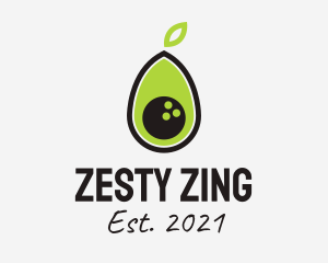 Bowling Avocado Fruit  logo