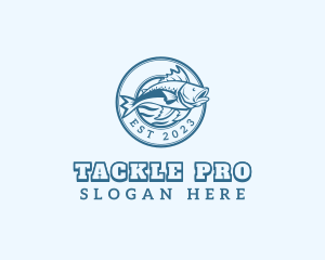 Fish Aquatic Fishing logo design