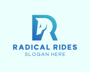 Modern Horse Startup Letter R  logo design