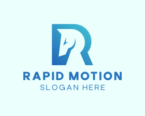 Modern Horse Startup Letter R  logo design