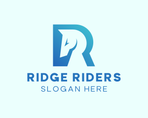 Modern Horse Startup Letter R  logo design