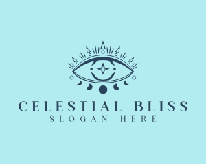 Celestial Boho Eye logo design