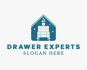 House Drawer Cabinet logo design