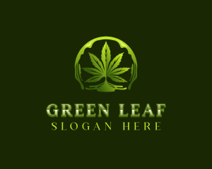 Herbal Marijuana Medication logo design