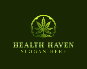 Herbal Marijuana Medication logo design