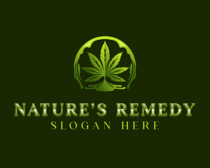 Herbal Marijuana Medication logo design