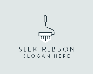 Minimalist Paint Roller logo design