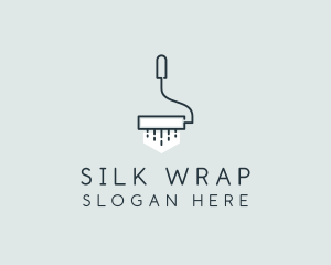 Minimalist Paint Roller logo design