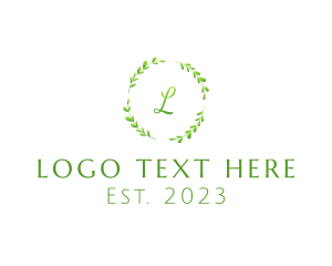Leaf Herb Wreath logo