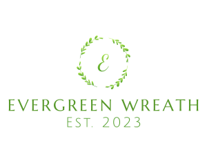 Leaf Herb Wreath logo design