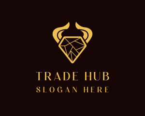 Diamond Horn Jewelry logo design