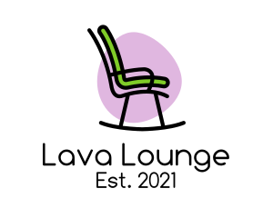 Funky Rocking Chair Furniture logo design